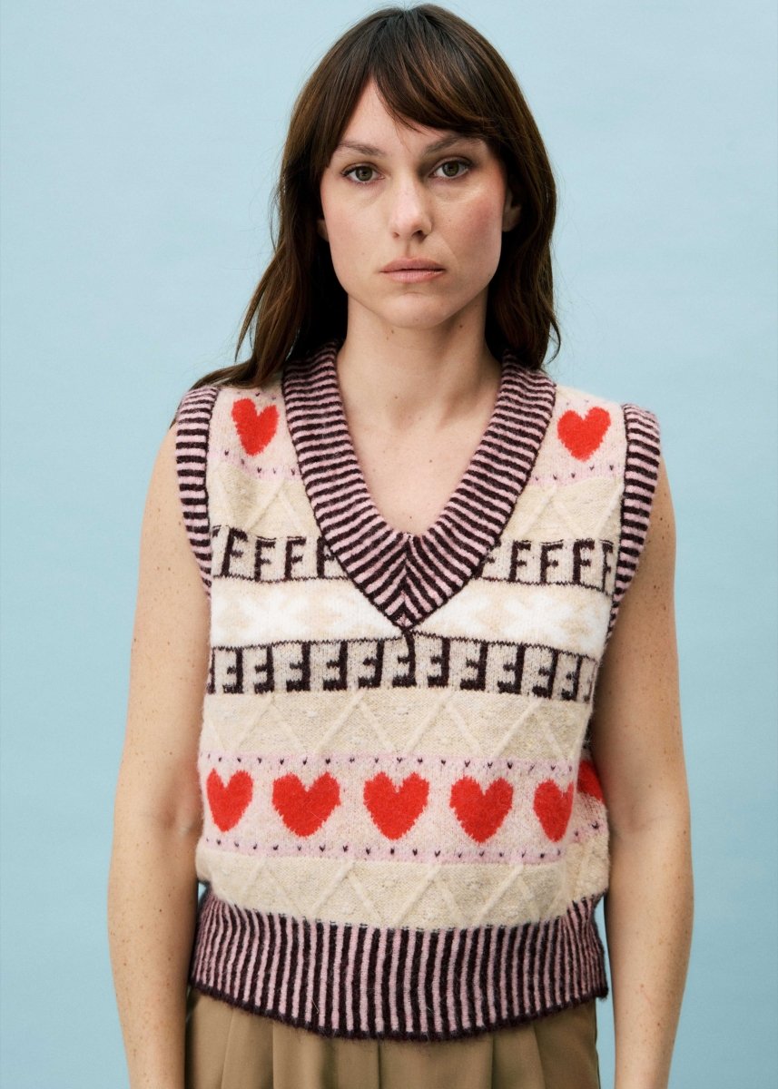 Rhubarbe Cardigan - koop Cardigans van FRNCH bij Meisjes Brugge