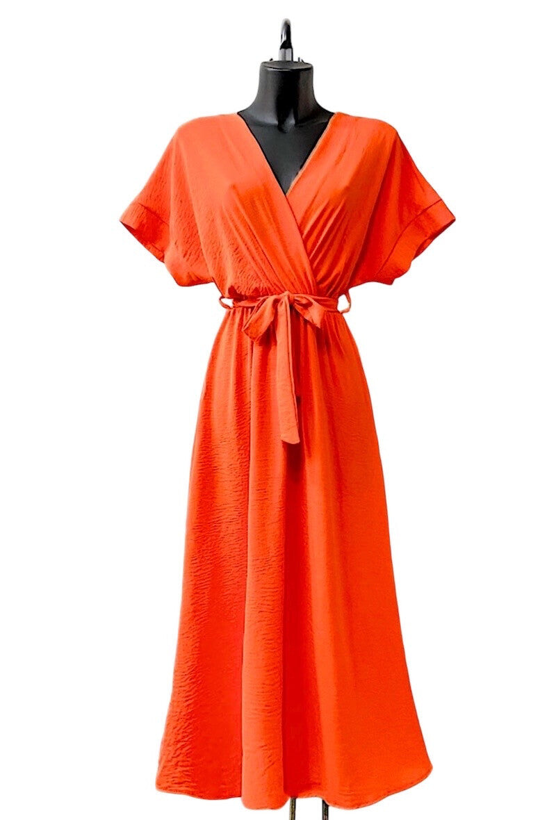 orange One Size Jurken - Fluid LOMMY dress van Meisjes