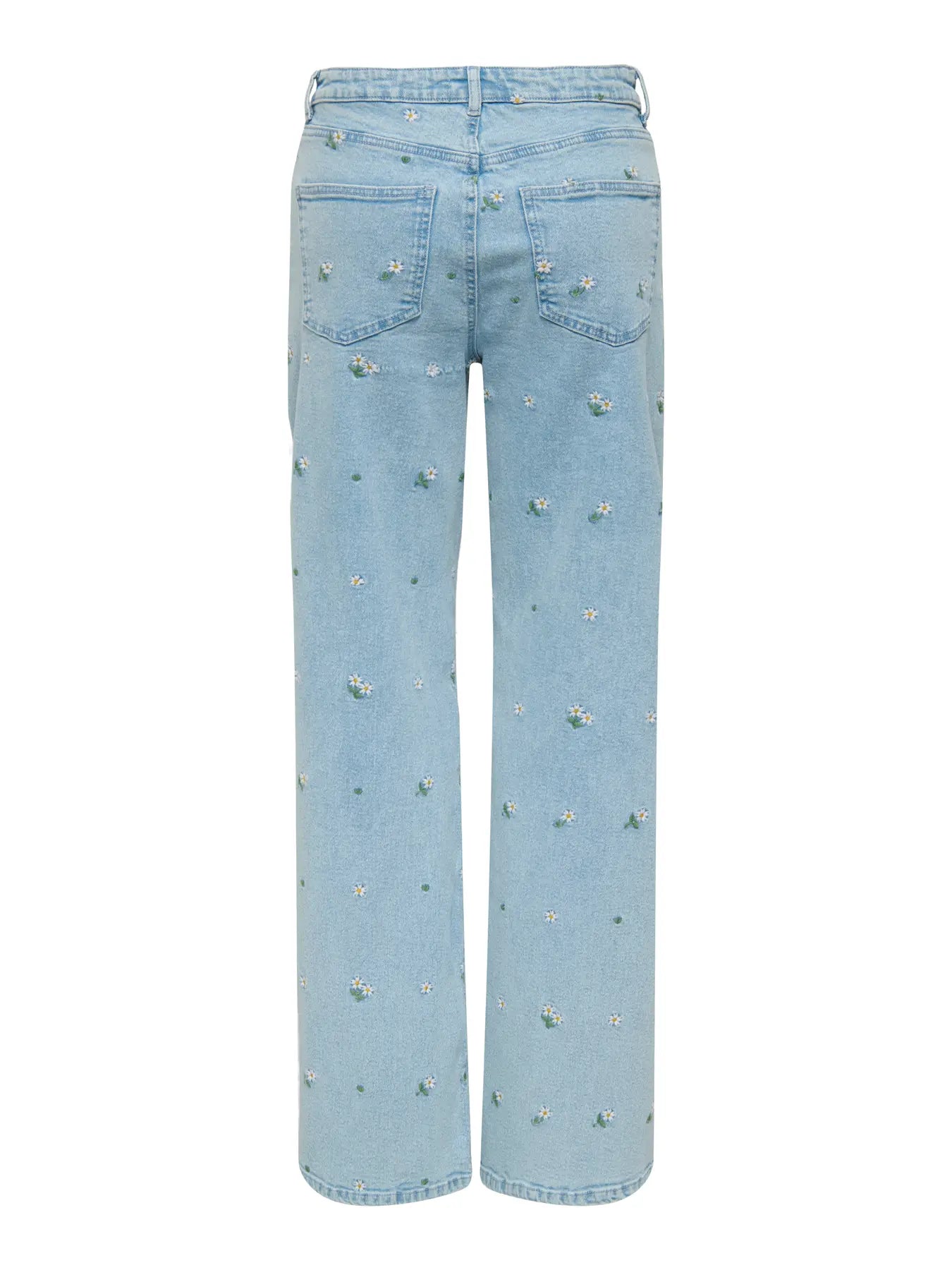 Jeans - Onljuicy Hw Wide Embroided jeans van Only