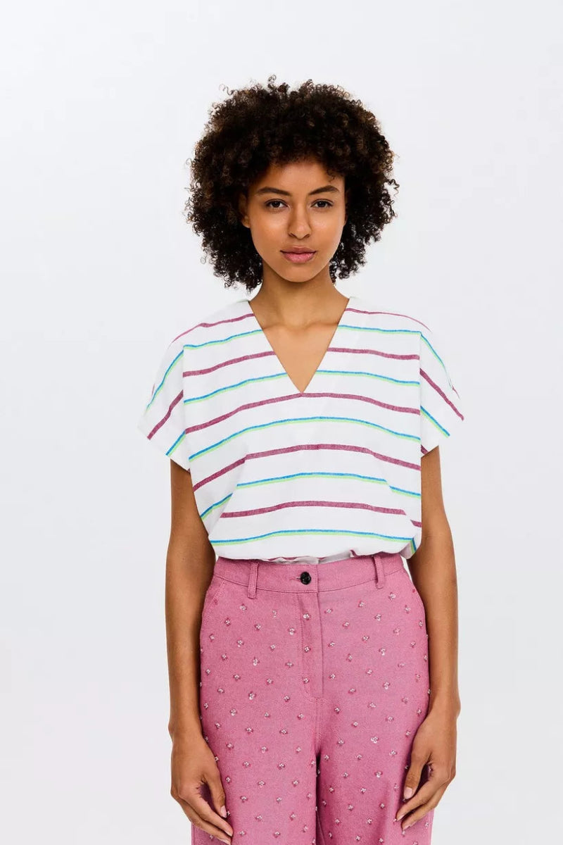Saba Stripe Top - koop Tops van CKS bij Meisjes Brugge