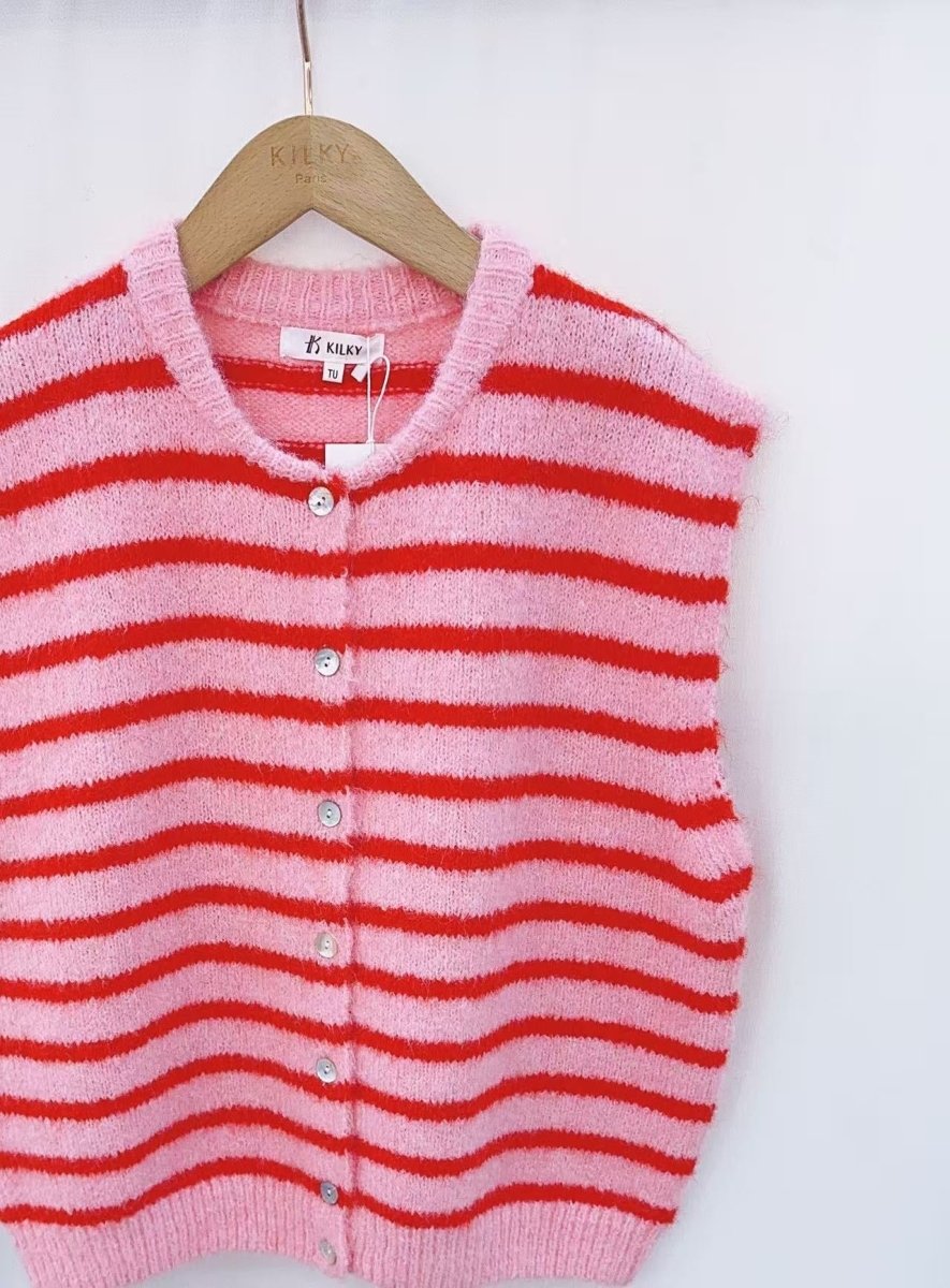 Salou striped debardeur – Cardigans voor dames in kleur | Meisjes