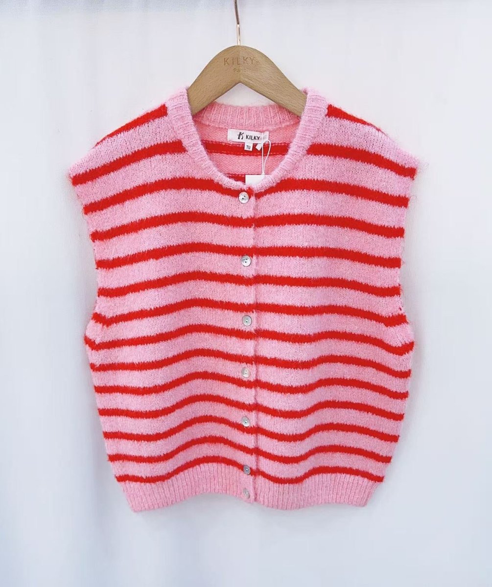 Salou striped debardeur – Cardigans voor dames in kleur | Meisjes