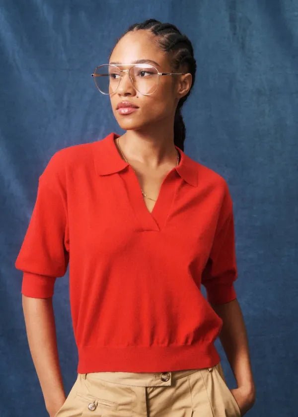 Samona polo van FRNCH – Pulls voor dames | Meisjes Brugge