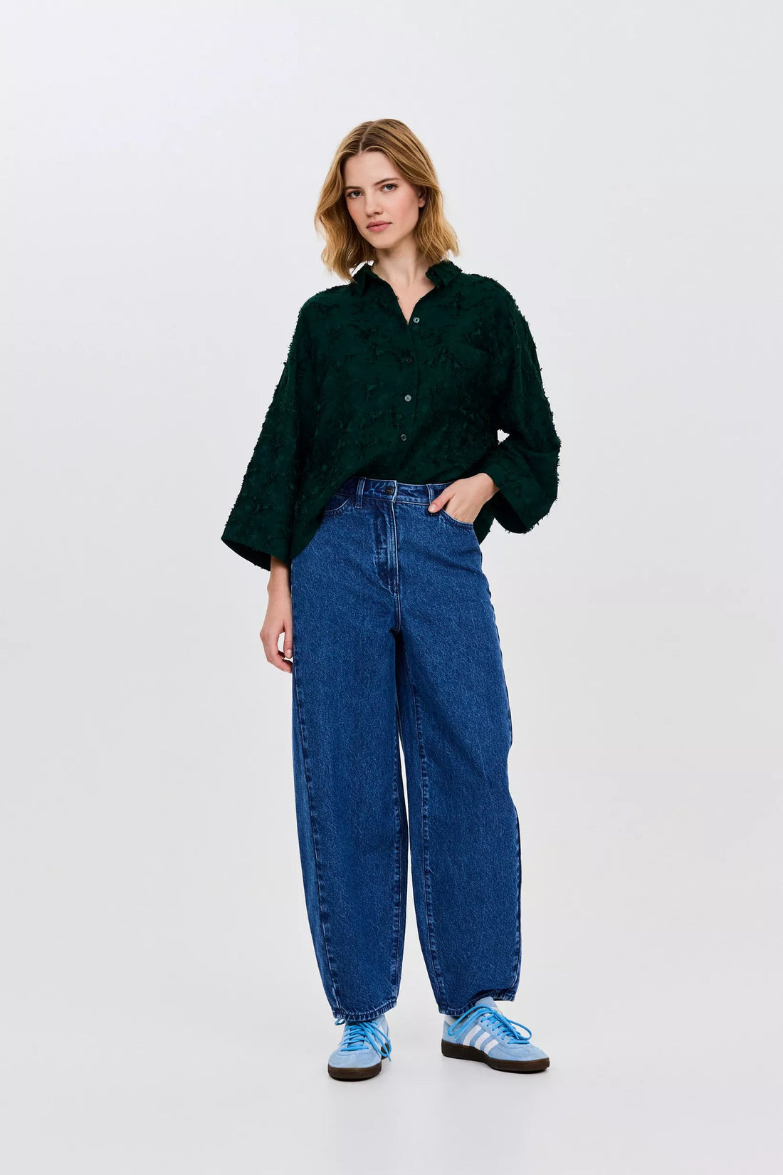 GND green dark Shirts - Selalong Blouse van CKS