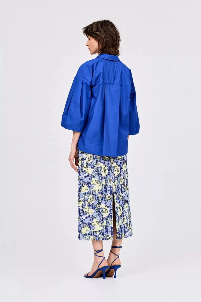 BLF koningsblauw Shirts - Shompet Shirt van CKS