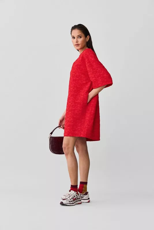 RDF red bright Jurken - Dawa Dress van CKS