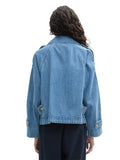 Jassen short denim trench van Tom Tailor