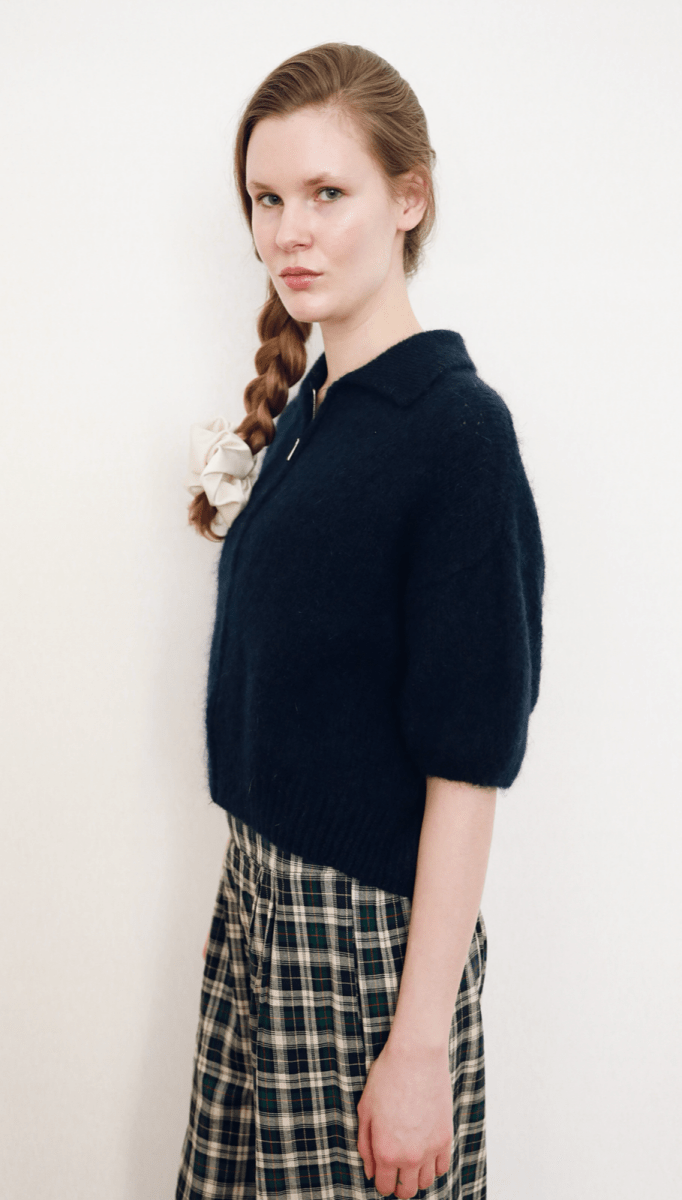 Cardigans - Short sleeve cardigan with zipper van Meisjes