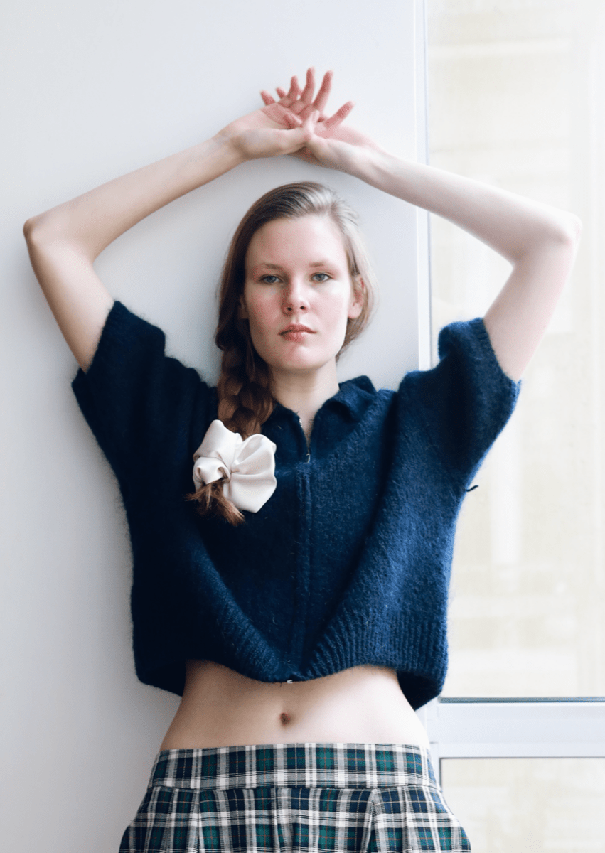 Cardigans - Short sleeve cardigan with zipper van Meisjes