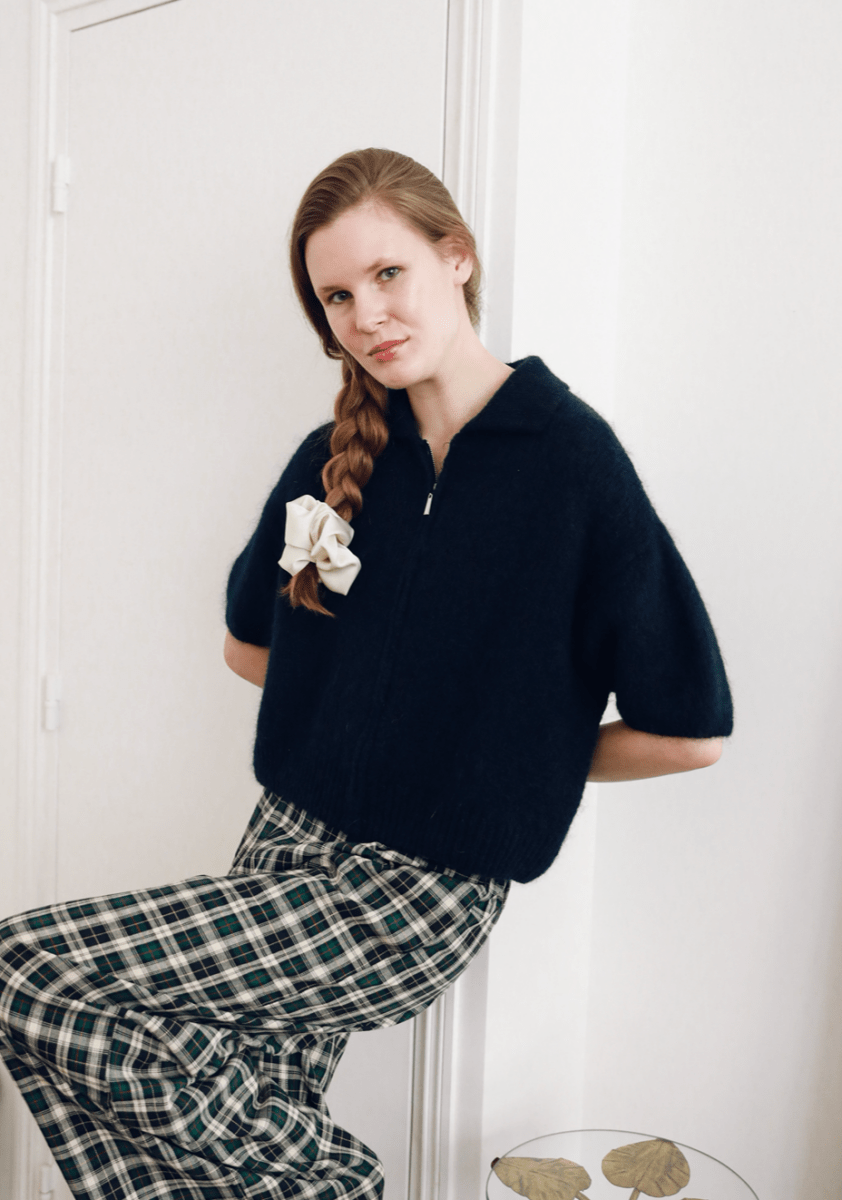 Cardigans - Short sleeve cardigan with zipper van Meisjes