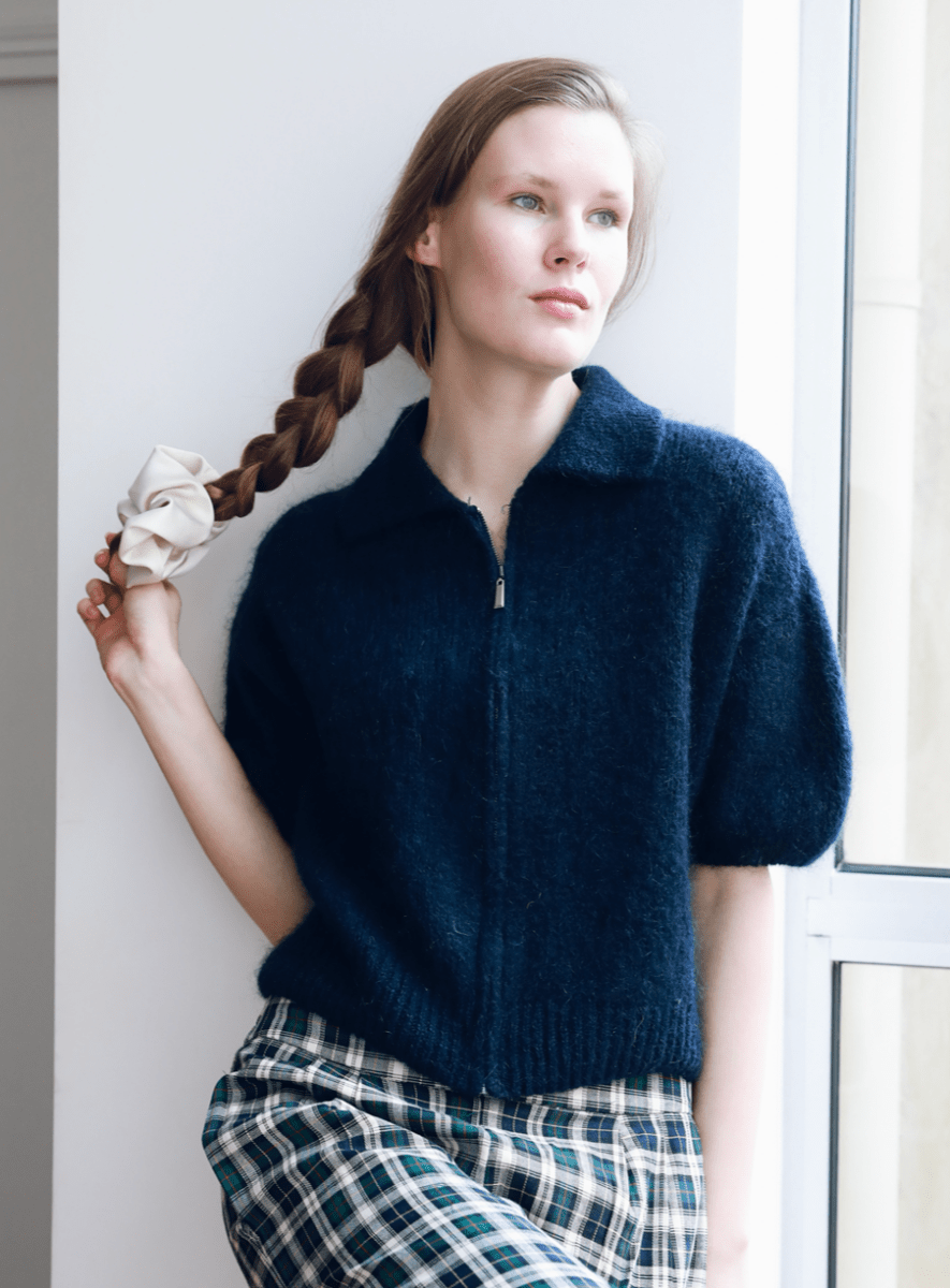 Cardigans - Short sleeve cardigan with zipper van Meisjes