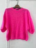 fushia One Size Pulls - Short sleeve knit van Meisjes Brugge