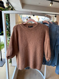 brown One Size Pulls - Short sleeve knit van Meisjes Brugge