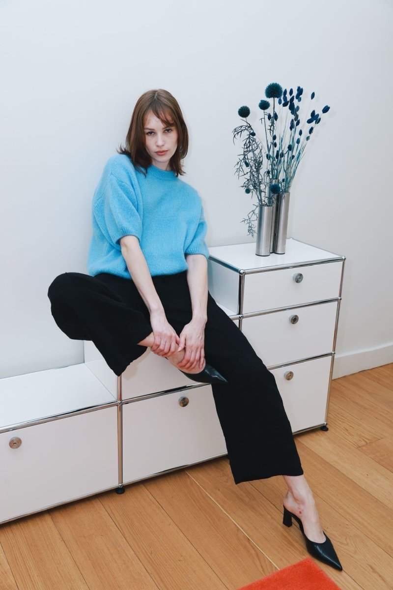 Short sleeve knit - koop Pulls van Meisjes Brugge bij Meisjes Brugge