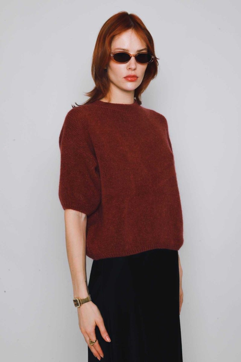 Short sleeve knit - koop Pulls van Meisjes Brugge bij Meisjes Brugge