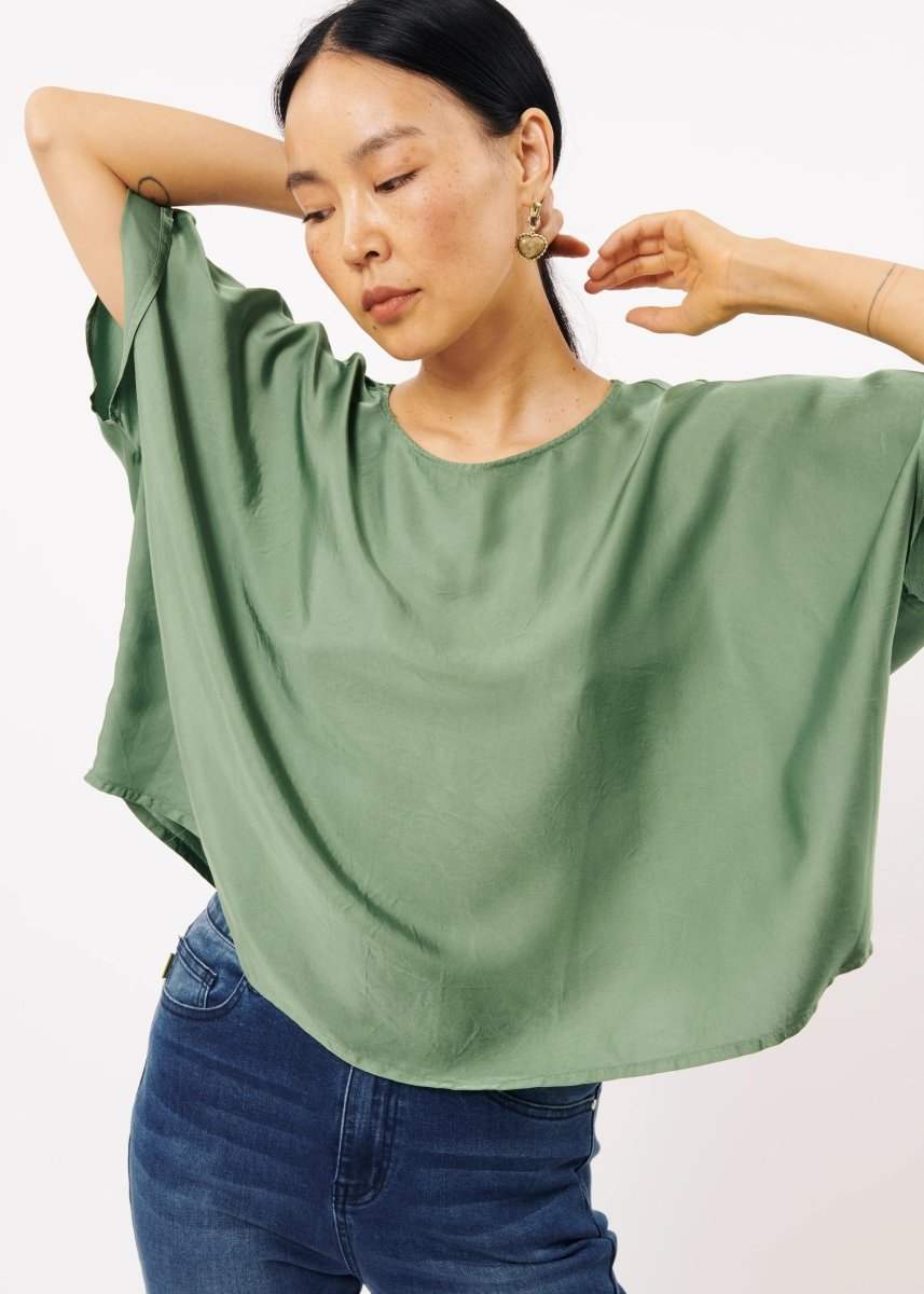 Olive One size (S) Tops - Sia Top van FRNCH