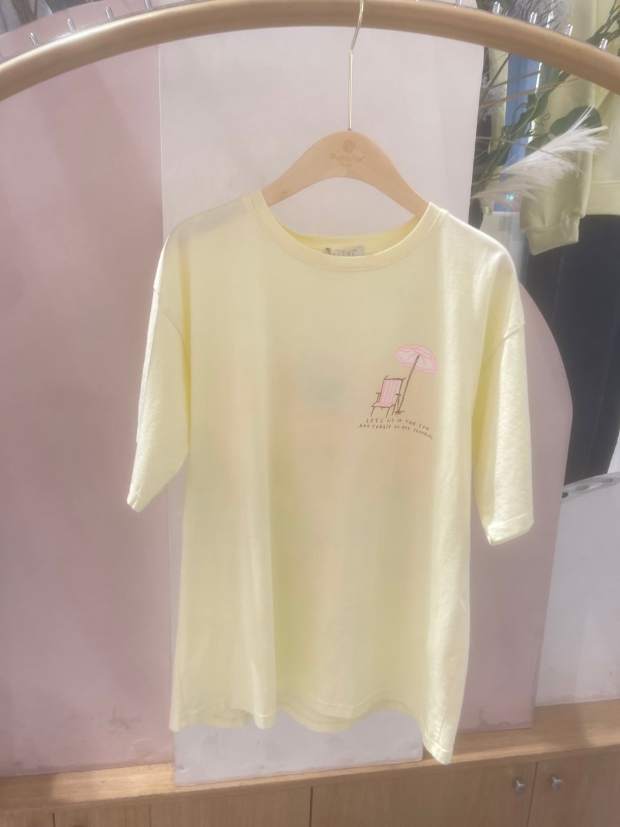 Sit in the Sun T-shirt van Meisjes Brugge – T-shirts voor dames | Meisjes Brugge