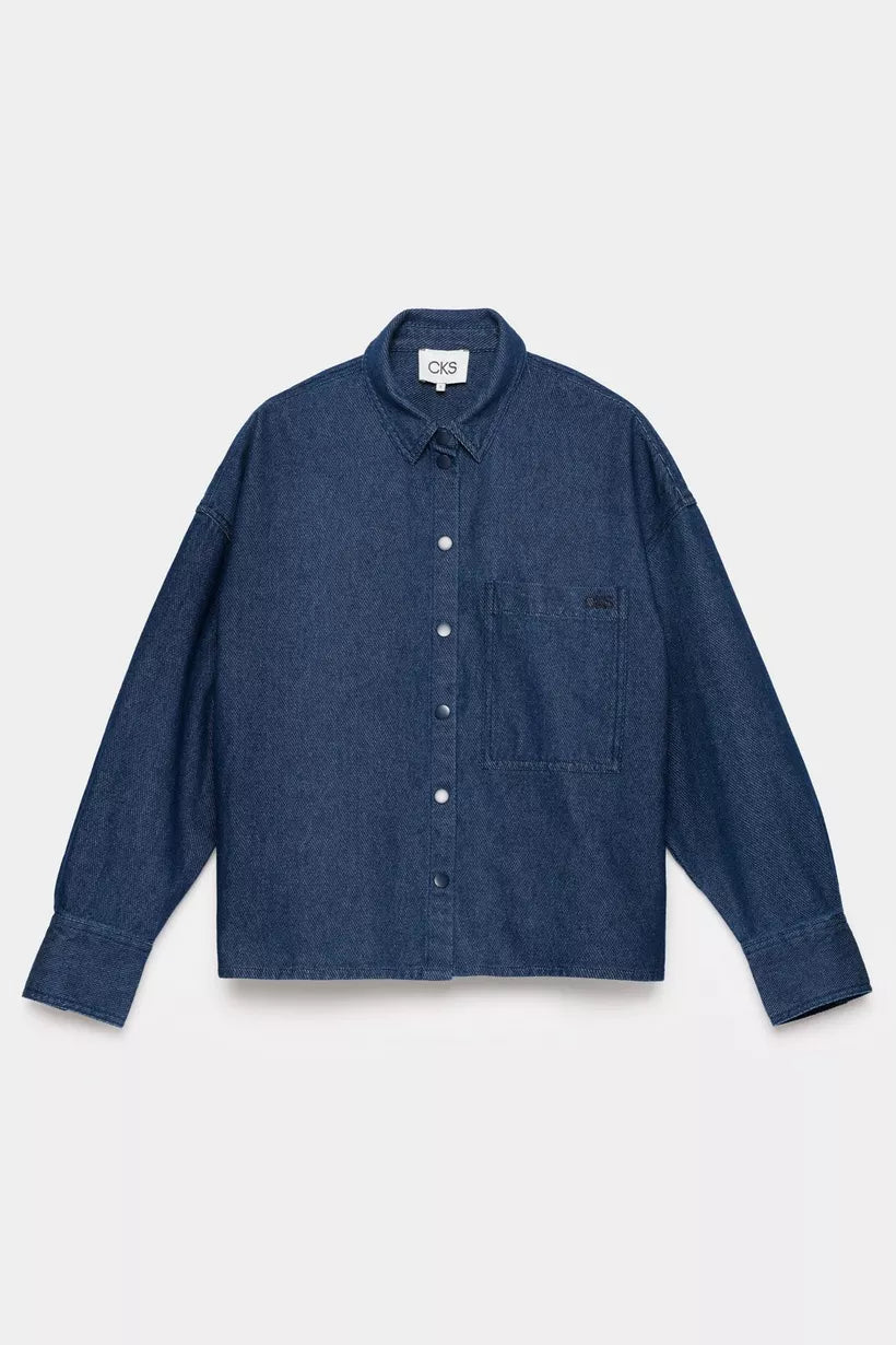 blue denim Shirts - Standing Shirt jeans van CKS