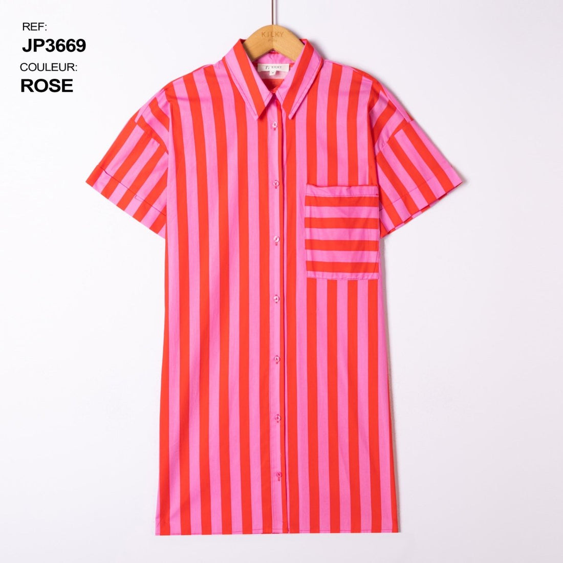 Striped button shirt dress van Kilky – Jurken voor dames | Meisjes Brugge