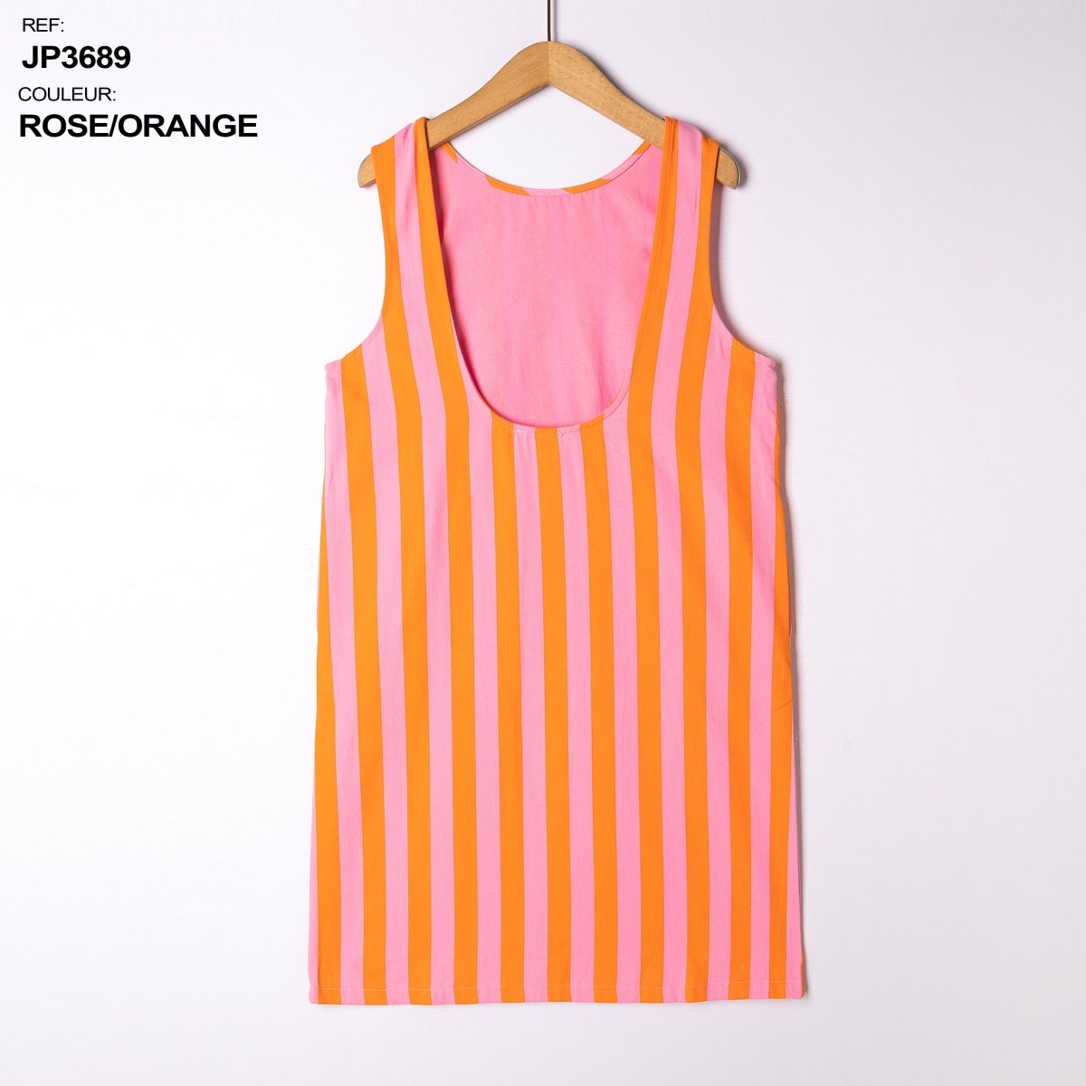 Striped open back sleeveless dress van Kilky – Jurken voor dames | Meisjes Brugge