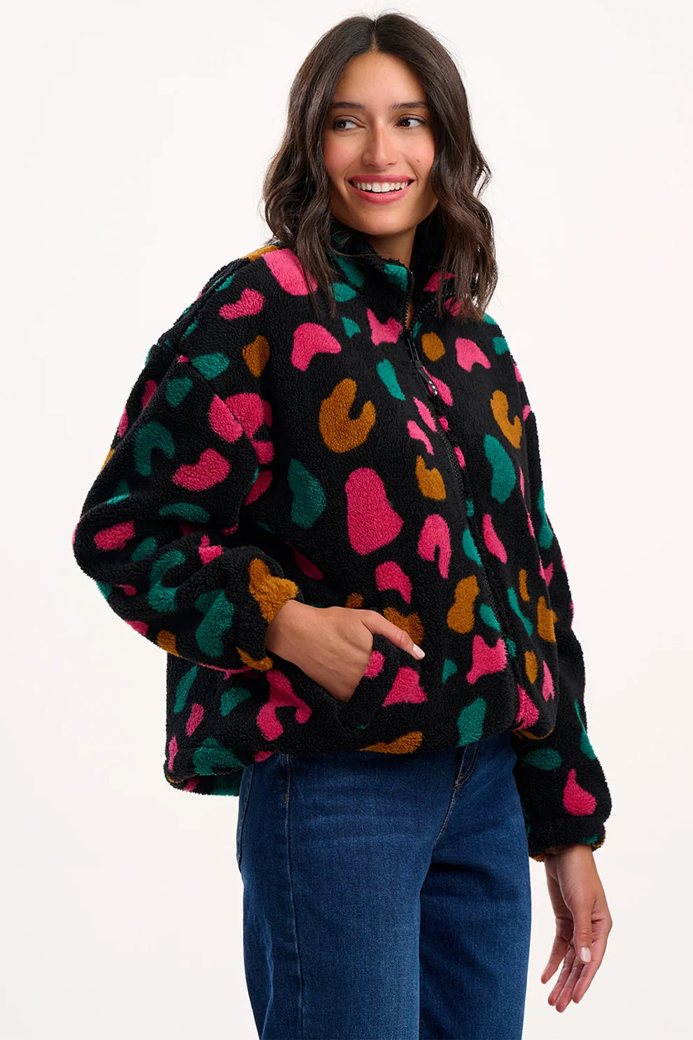 Cardigans - Hartley Zip Up Fleece van Sugarhill Boutique