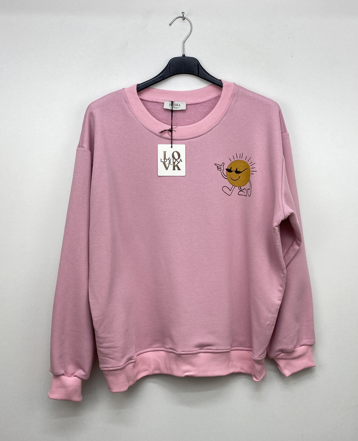 pink One Size Sweaters - Smiley sunglasses Sweat van Meisjes