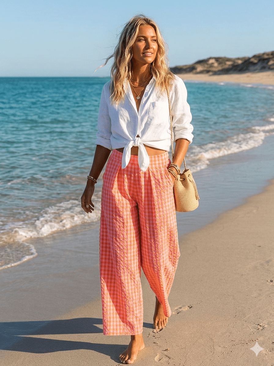 Tetra Checked trousers – Broeken voor dames in kleur | Meisjes