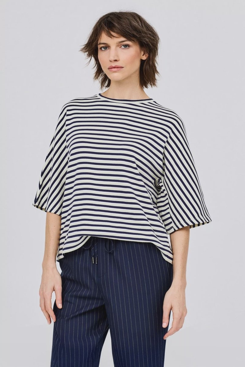 BLD-bleu stripes T-shirts - Tiama T-Shirts van CKS