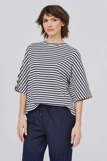 BLD-bleu stripes T-shirts - Tiama T-Shirts van CKS