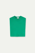 Top de punto suave verde – Tops voor dames in kleur | Meisjes