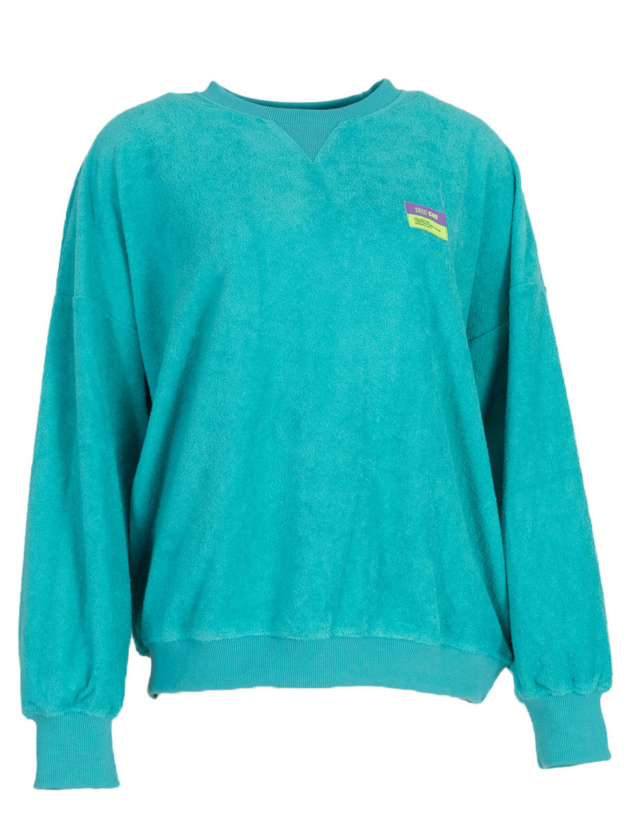 turquoise One Size Sweaters - Terry fluo Sweater van Meisjes