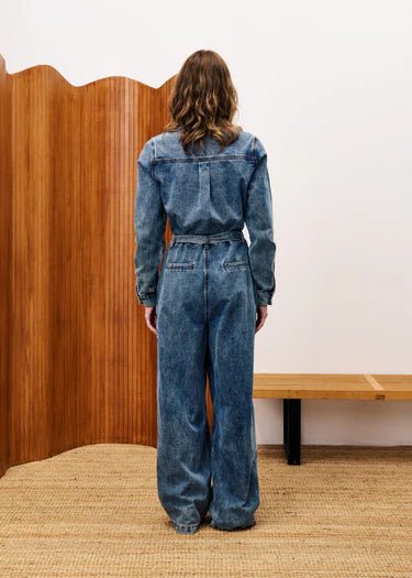 Jumpsuits - Verbena Denim Blue Jumpsuit van FRNCH