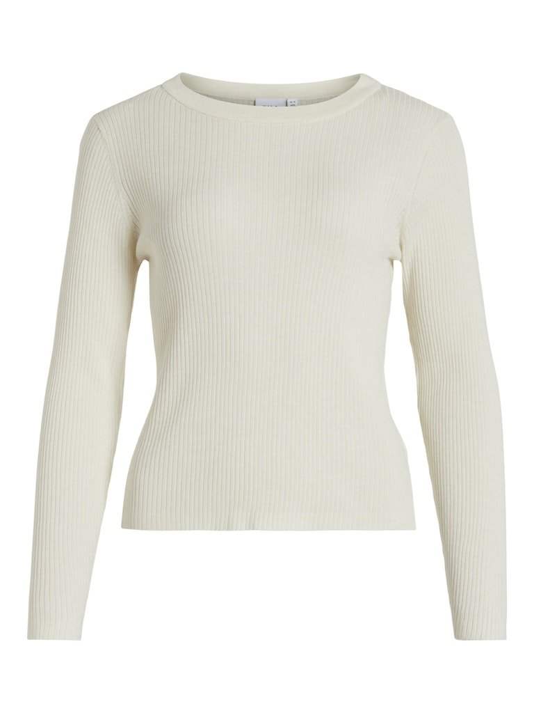 Tops Viabella Rib L/S Knit Top - Noos van Vila