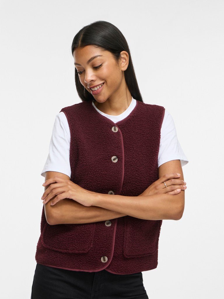 Viada Teddy Waistcoat Noos van Vila – Cardigans voor dames | Meisjes Brugge
