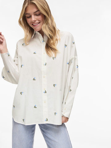 Shirts - Viaila L/S Embroidery Shirt #2 van Vila