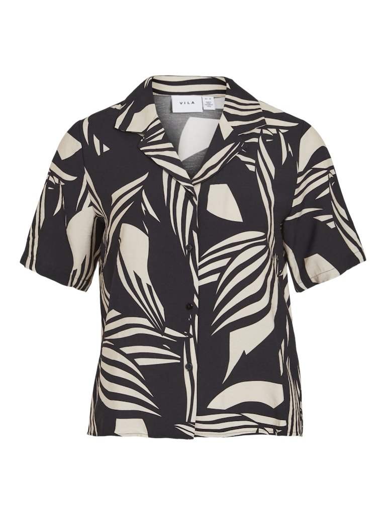 Black Beauty BIRCH Shirts - Vialinia S/S Shirt van Vila