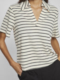 Tops - Vialo V-Neck S/S Top van Vila