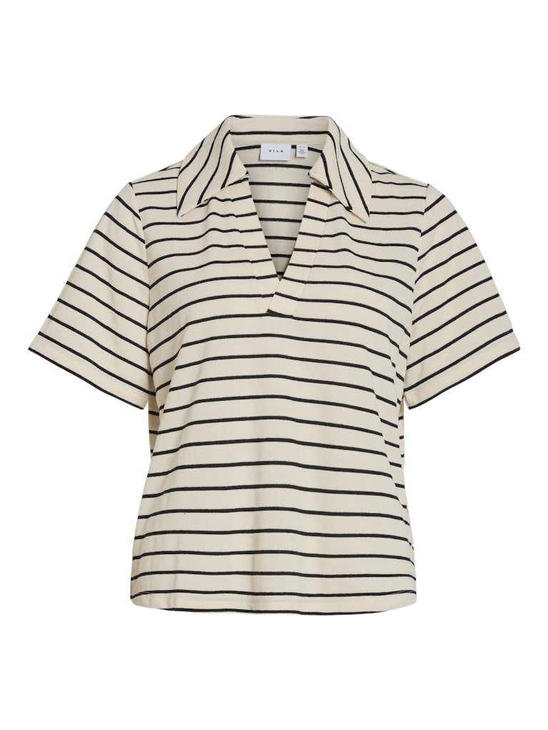 Tops - Vialo V-Neck S/S Top van Vila