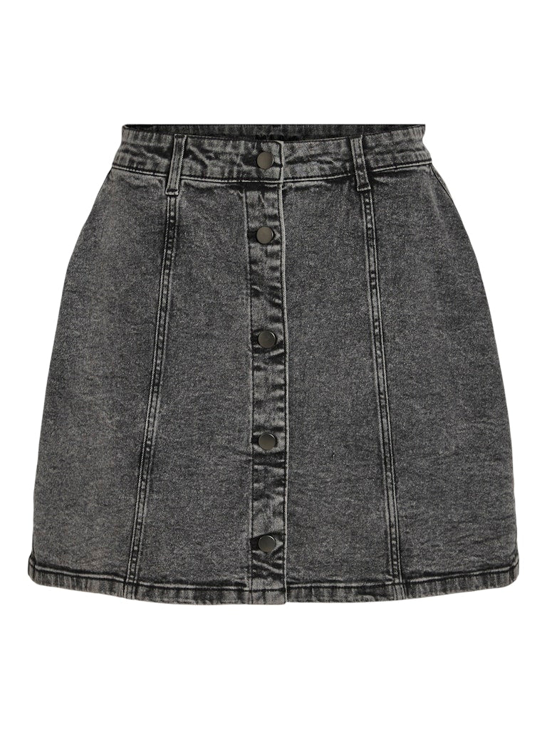 Medium Grey Denim Rokken - Viamori Hw A-Shape Skirt van Vila