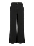 Jeans - Viany Hw Wide Detail Jeans Black van Vila