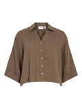 Viavelina V-Neck 3/4 Shirt van Vila – Shirts voor dames | Meisjes Brugge