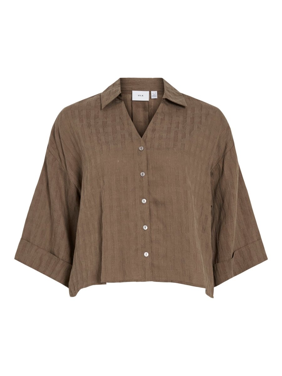 Viavelina V-Neck 3/4 Shirt van Vila – Shirts voor dames | Meisjes Brugge