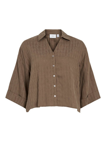 Viavelina V-Neck 3/4 Shirt van Vila – Shirts voor dames | Meisjes Brugge