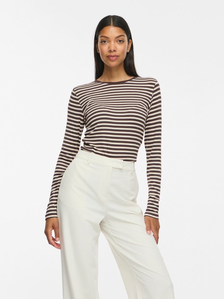 Viavera O-Neck L/S Top van Vila – Tops voor dames | Meisjes Brugge