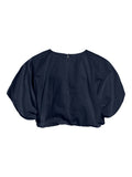 Vibaluni O-Neck S/S Volume Top van Vila – Tops voor dames | Meisjes Brugge