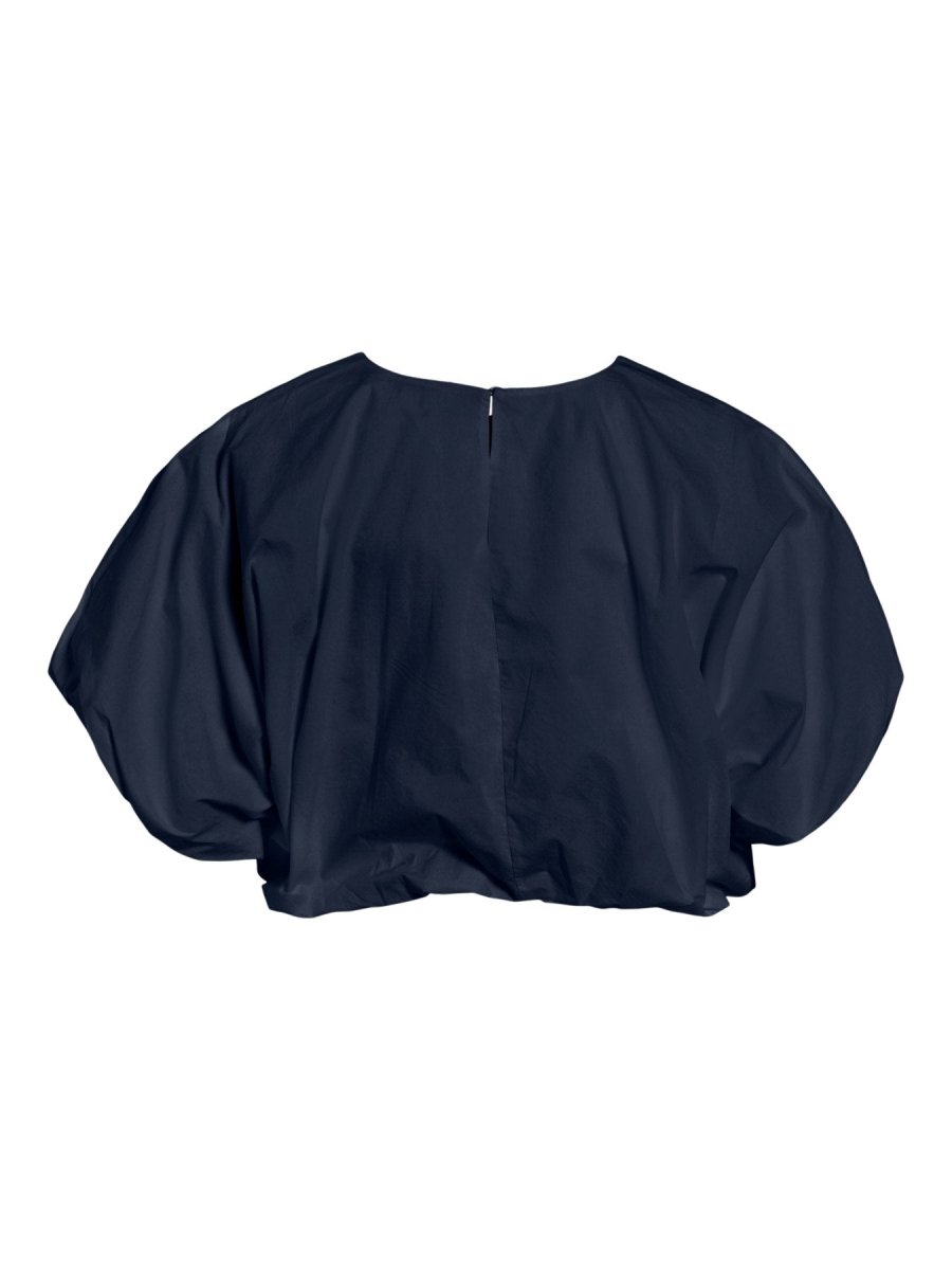 Vibaluni O-Neck S/S Volume Top van Vila – Tops voor dames | Meisjes Brugge