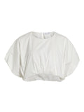 Vibaluni O-Neck S/S Volume Top van Vila – Tops voor dames | Meisjes Brugge