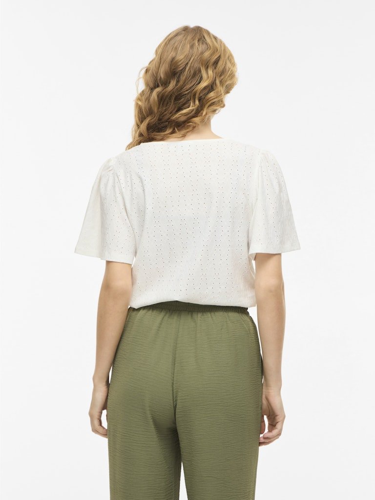 Vibelli O-Neck S/S Top - Noos van Vila – Tops voor dames | Meisjes Brugge