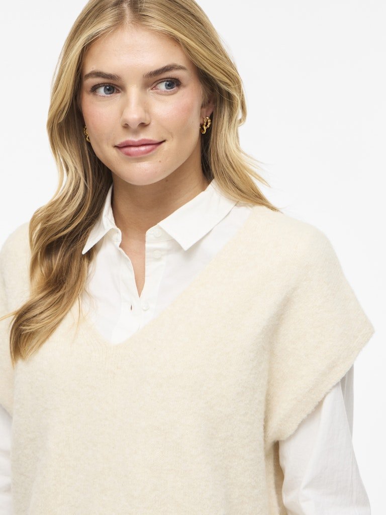 40% Vibenna Loose S/S Knit Top - Noos van Vila – Pulls voor dames | Meisjes Brugge