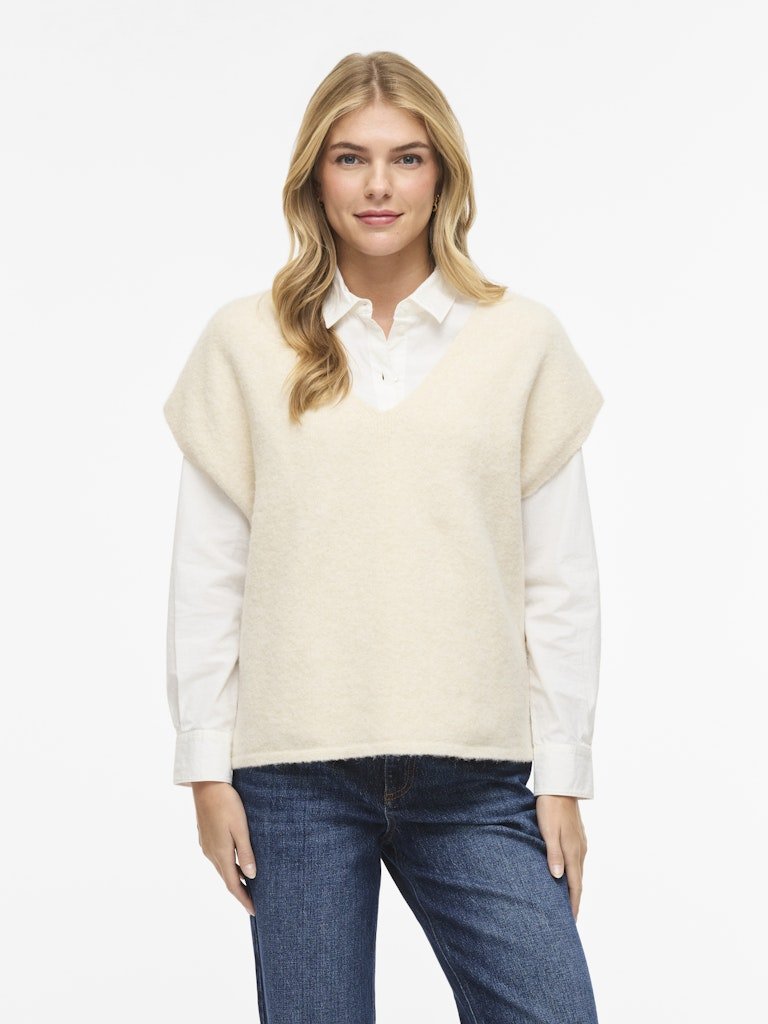 Vibenna Loose S/S Knit Top - Noos - koop Pulls van Vila bij Meisjes Brugge